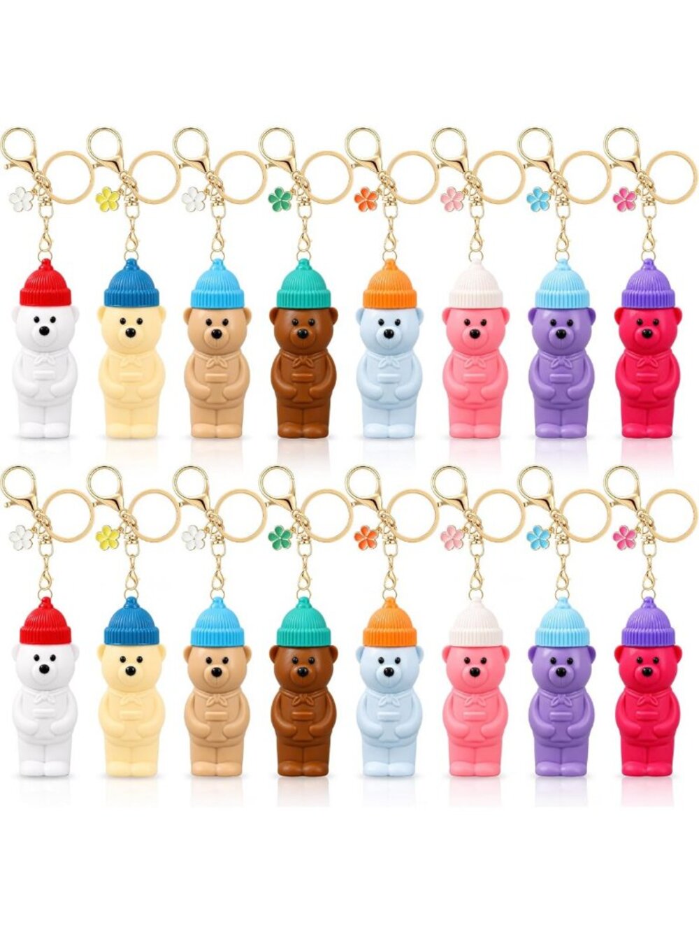 Cute Bear Lip Balm Keychain | Portable Lipstick Holder | Perfect for Travel